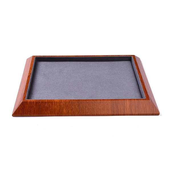 Rectangle Wood Pesentation Jewelry Bracelets Display Tray