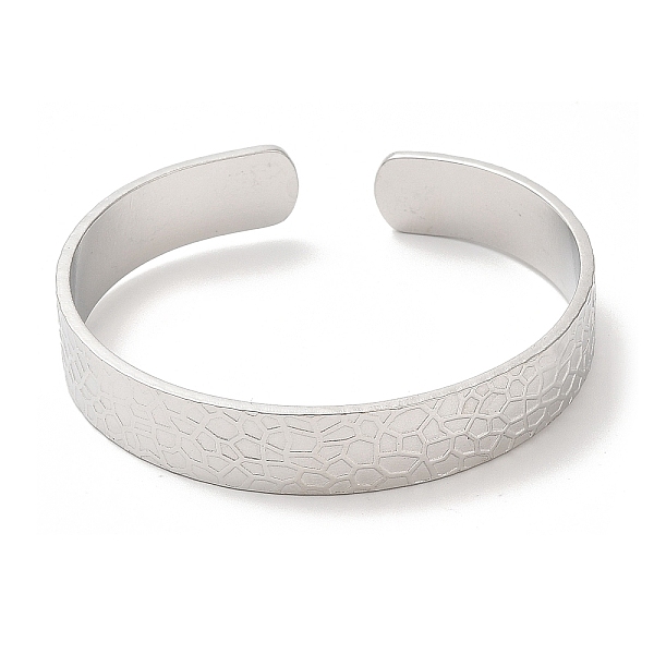 

PandaHall 304 Stainless Steel Bangles, Cuff Bangles, Jewelry for Women, Stainless Steel Color, Inner Diameter: 2-1/8~2-3/8 inch(5.4~5.9cm)...