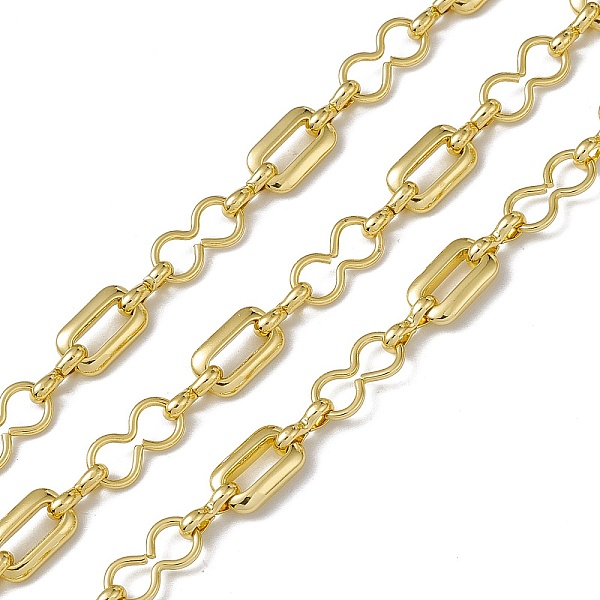 

PandaHall Brass Rectangle & Infinity Link Chains, with Spool, Unwelded, Long-Lasting Plated, Cadmium Free & Nickel Free & Lead Free, Real...