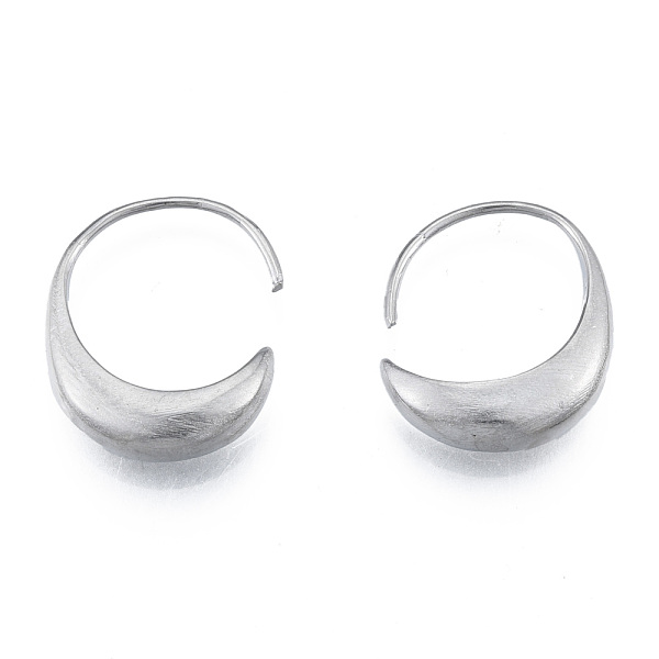 

PandaHall 316 Surgical Stainless Steel Oval Hoop Earrings for Men Women, Stainless Steel Color, 24.5x19x5.5mm, Pin: 1mm 316 Surgical...