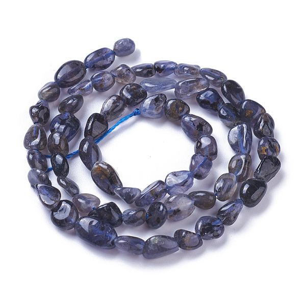

PandaHall Natural Iolite Beads Strands, Tumbled Stone, Nuggets, 4~9x4~8mm, Hole: 1mm, about 58~60pcs/strand, 15.7 inch~16.1 inch(40~41cm)...