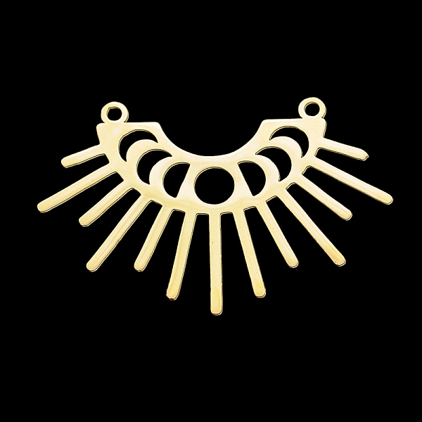

PandaHall 201 Stainless Steel Pendant Links, Laser Cut, Sunlight, Golden, 24x36x1mm, Hole: 1.5mm 201 Stainless Steel Others