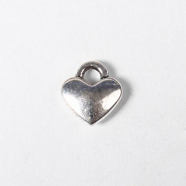 

PandaHall Vintage Heart Charms Antique Silver Tibetan Style Pendants, Lead Free and Cadmium Free, about 8mm long, 7mm wide, 2.5mm thick...