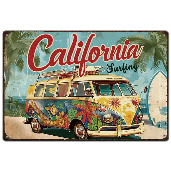 

PandaHall Vintage Metal Tin Sign, Iron Wall Decor for Bars, Restaurants, Cafe Pubs, Rectangle, Word, 300x200x0.5mm Iron Word