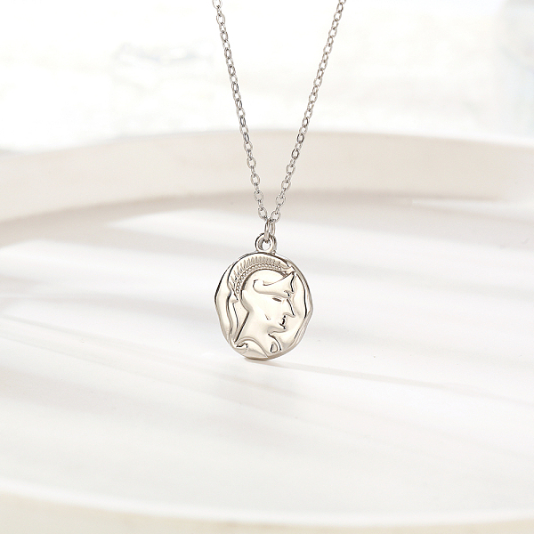 

PandaHall Stainless Steel Knight Helmet Pendant for Women's Daily Wear Stainless Steel
