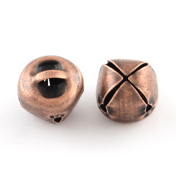 

PandaHall Iron Bell Charms, Red Copper, 10x10x10mm, Hole: 3x1mm Iron Bell