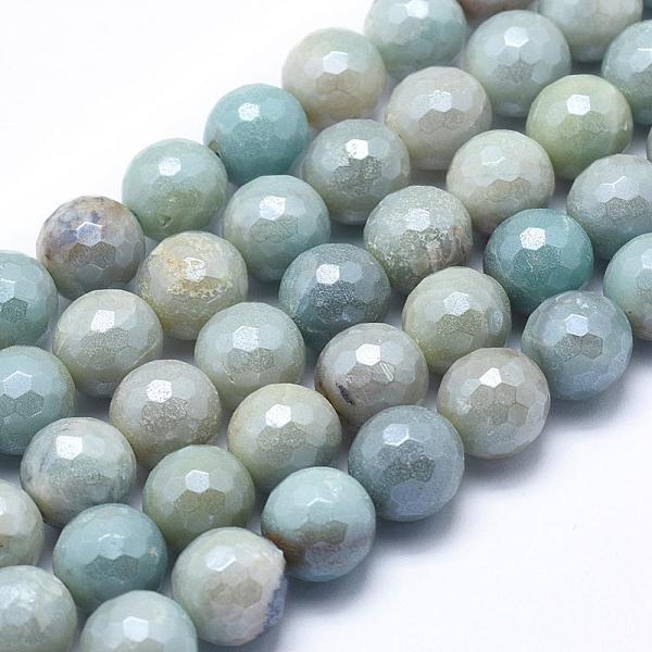 

PandaHall Natural Amazonite Beads Strands, Round, Faceted, 10mm, Hole: 1mm, about 38~39pcs/strand, 15.1~15.5 inch(38.5~39.5cm) Amazonite...
