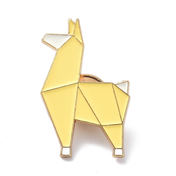 Origami-Hund-Emaille-Pin