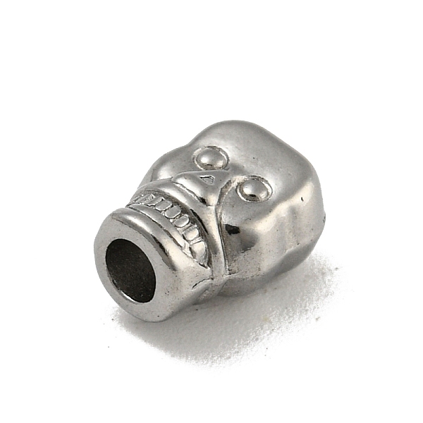 

PandaHall 304 Stainless Steel Beads, Skull, Stainless Steel Color, 9.5x6.8x5.5mm, Hole: 2.5mm 304 Stainless Steel Skull