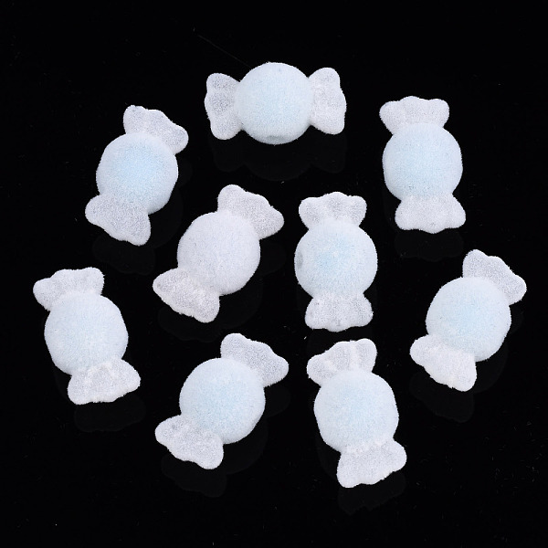 

PandaHall Flocky Acrylic Beads, Bead in Bead, Candy, Light Sky Blue, 11.5x21.5x12mm, Hole: 2.5mm Acrylic Candy