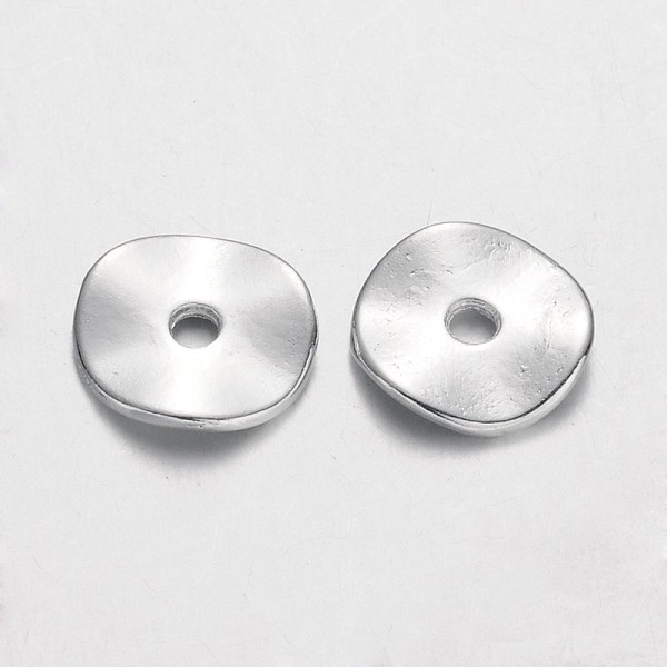 

PandaHall Tibetan Style Alloy Wavy Spacer Beads, Flat Round, Silver Color Plated, Lead Free & Cadmium Free & Nickel Free, 10x1mm, Hole: 2mm...