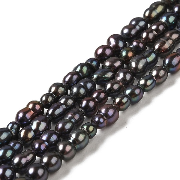 

PandaHall Natural Cultured Freshwater Pearl Beads Strands, Peanut, Dyed, Grade 4A+, Black, 9~12x5.5~6.5x5.5~6.5mm, Hole: 0.8mm, about...