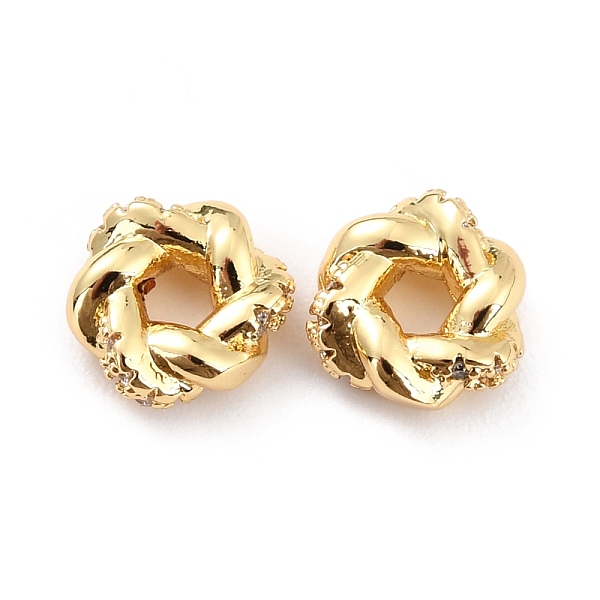 

PandaHall Brass Micro Pave Clear Cubic Zirconia Beads, Long-Lasting Plated, Cadmium Free & Lead Free, Flat Round, Real 18K Gold Plated...