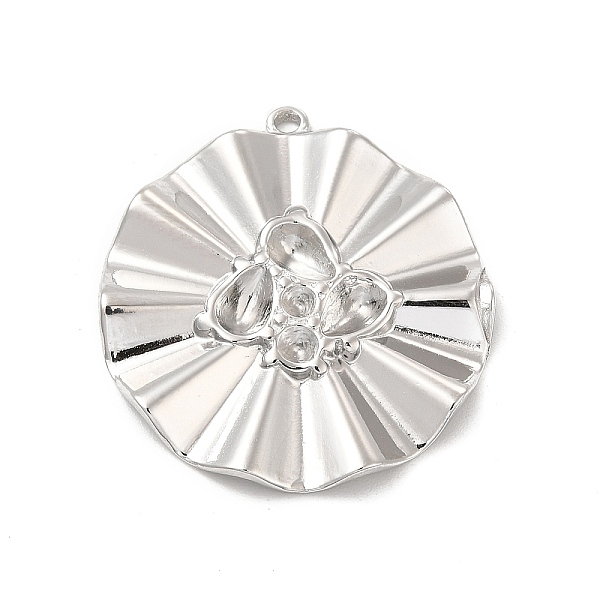 

PandaHall 304 Stainless Steel Pendants Rhinestone Settings, Concave-convex Flat Round, Stainless Steel Color, 33x30.5x3mm, Hole: 1.2mm, Fit...