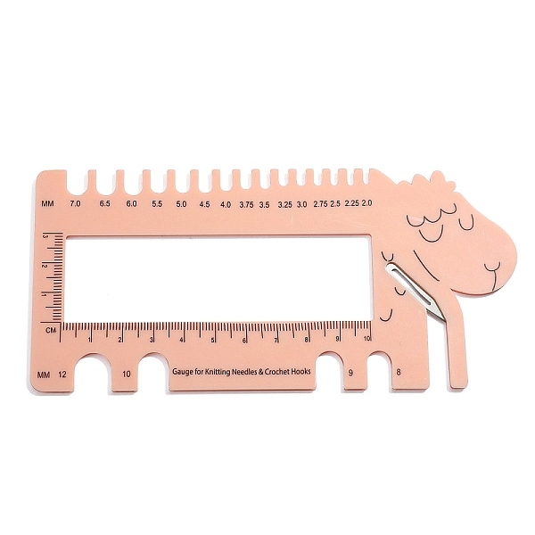 Sheep Shape ABS Plastic Gauge For Knitting Needle & Crochet Hooks