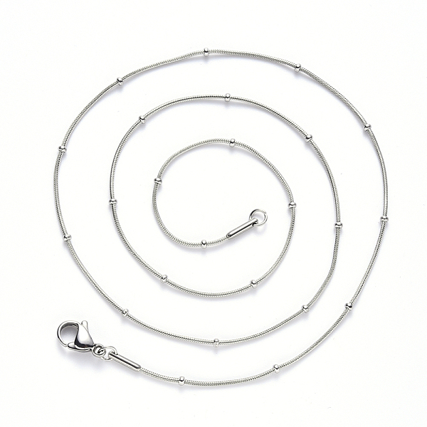 304 Stainless Steel Round Snake Chain Necklace