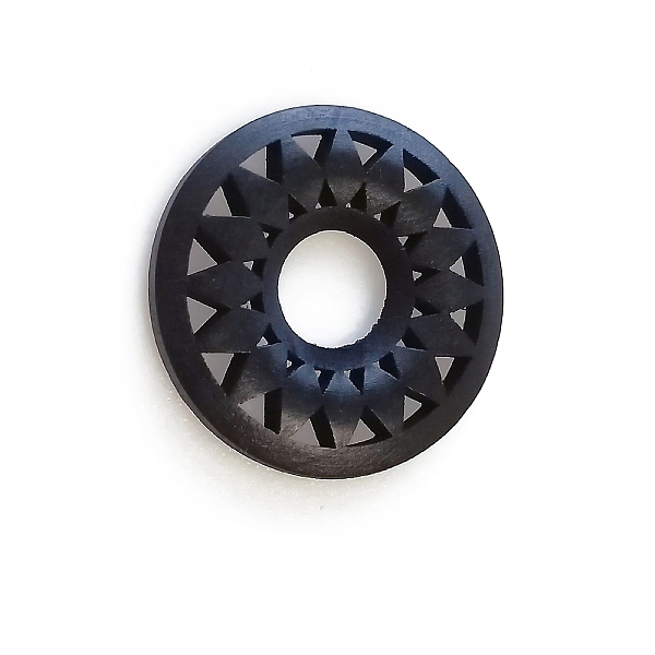 

PandaHall Wood Pendants, for Earring Jewelry Making, Donut with Flower, Black, 35mm Wood Donut Black