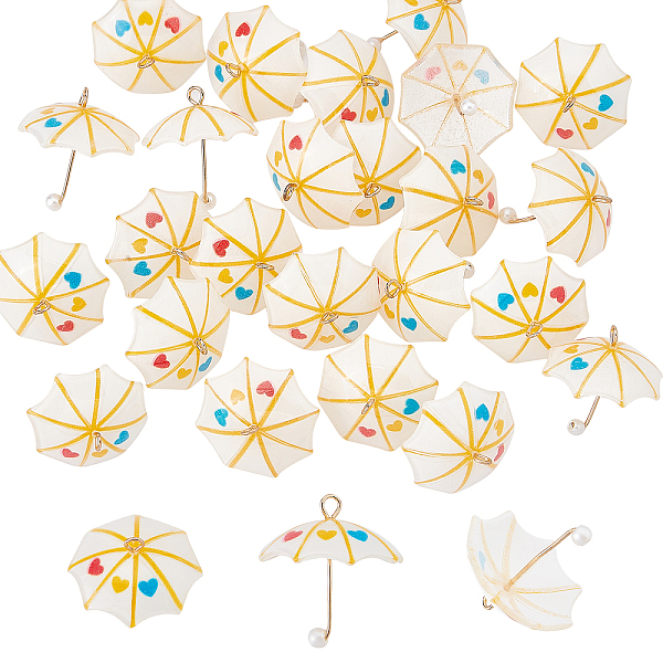 24Pcs Resin Pendants - image