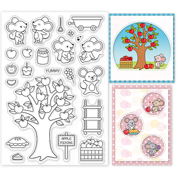 

PandaHall PVC Plastic Stamps, for DIY Scrapbooking, Photo Album Decorative, Cards Making, Stamp Sheets, Film Frame, Mouse Pattern...