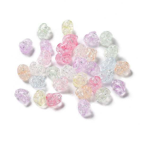 

PandaHall Transparent Acrylic Beads, Heart, Mixed Color, 9x12x9mm, Hole: 2mm Acrylic Heart Multicolor