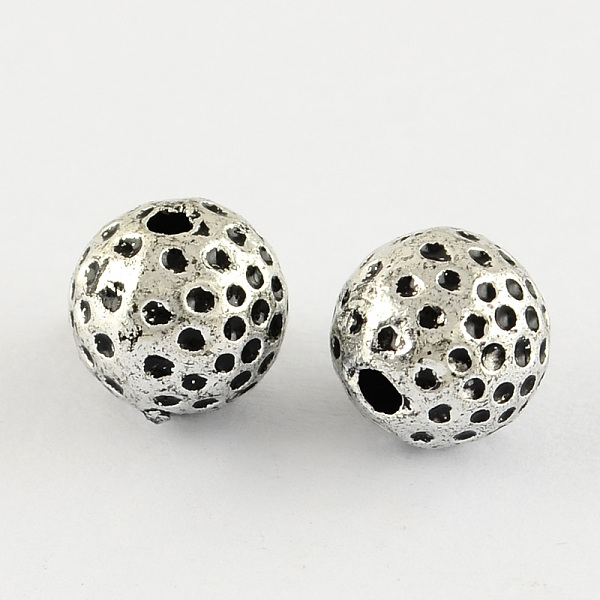 

PandaHall Antique Acrylic Beads, Round, Antique Silver Plated, 8mm, Hole: 2mm, about 1935pcs/500g Acrylic Round