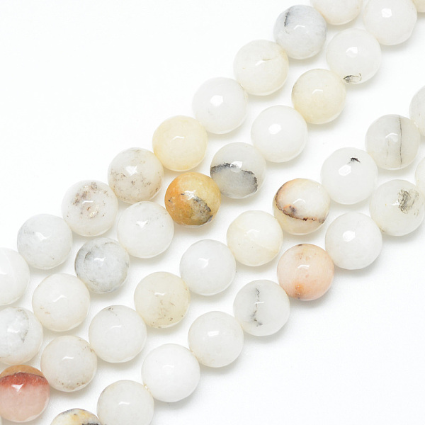 

PandaHall Natural Agate Bead Strands, Faceted, Round, 8~9mm, Hole: 1mm, about 45~47pcs/strand, 14.4~15.2 inch Natural Agate Round