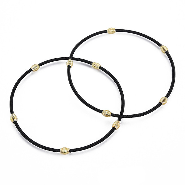 

PandaHall Spring Bracelets, Minimalist Bracelets with Beads, Plated Steel French Wire/Gimp Wire, for Stackable Wearing, Electrophoresis...