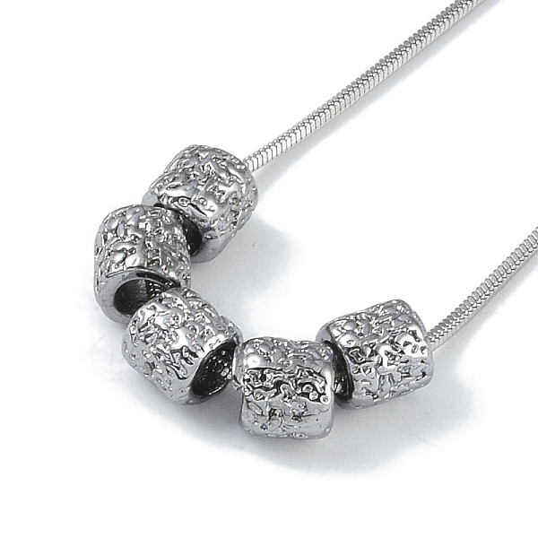 

PandaHall 304 Stainless Steel Snake Chain Necklaces, Real 18K Gold Plated, Column, Stainless Steel Color, 18.62 inch(47.3cm) 304 Stainless...