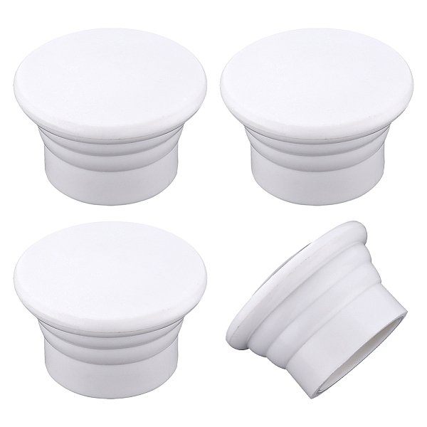 

PandaHall GORGECRAFT 4Pcs Curtain Finials Ends Caps 28mm White Curtain Rod Covers Plastic Column Shaped Curtain Replacement Decorative Pole...