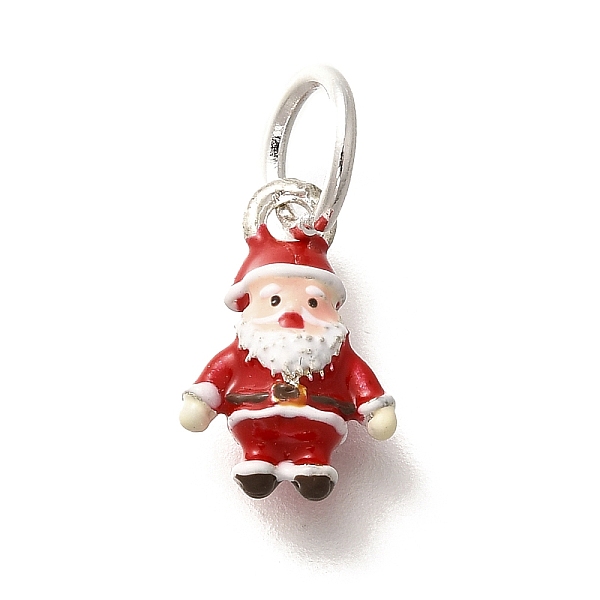 Weihnachtsmotiv Messing Emaille Charms