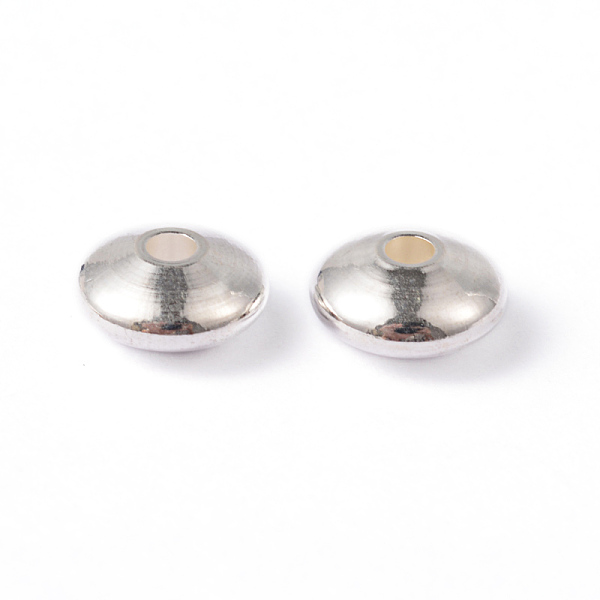 

PandaHall 202 Stainless Steel Beads, Rondelle, Silver Color Plated, 8x4mm, Hole: 2mm 202 Stainless Steel Rondelle