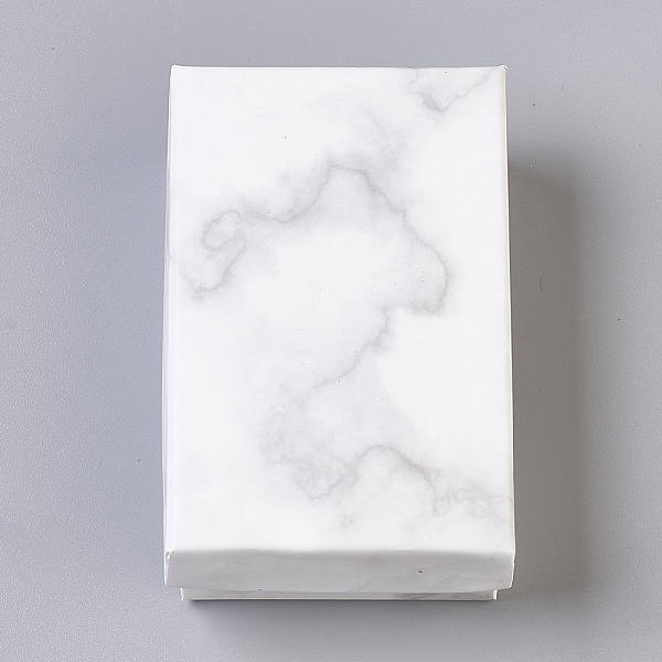 

PandaHall Paper Cardboard Jewelry Boxes, Rectangle, White, 8.1x5.1x2.7cm Paper Rectangle White