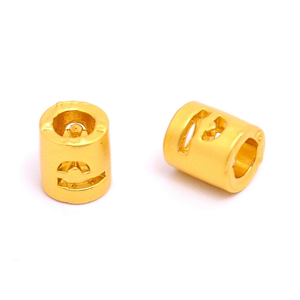 

PandaHall Alloy Letter Beads, Column, Matte Gold Color, Letter.P, 6.5x6mm, Hole: 3mm Alloy Letter P