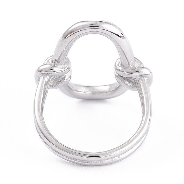 

PandaHall 304 Stainless Steel Finger Rings, Oval Shape, Stainless Steel Color, Size 6~9, 3.6mm, Inner Diameter: 16.5~18.9mm 304 Stainless...