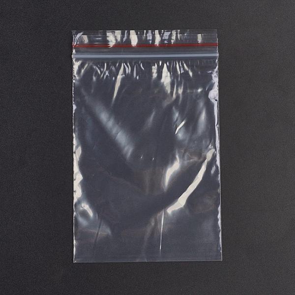 

PandaHall Plastic Zip Lock Bags, Resealable Packaging Bags, Top Seal, Self Seal Bag, Rectangle, Red, 15x10cm, Unilateral Thickness: 1.3 Mil...