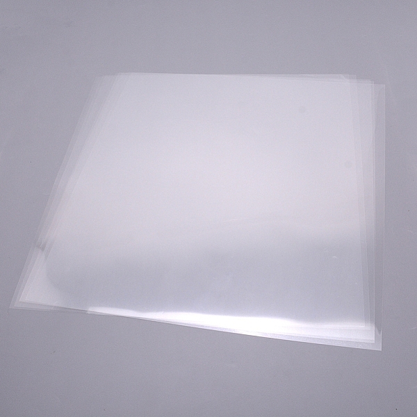 

PandaHall PVC Transparent High Temperature Resistance Protective Film, Single Side, Square, Clear, 30.5x30.5x0.01cm Plastic Square Clear