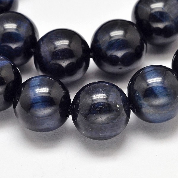 

PandaHall Round Natural Tiger Eye Bead Strands, Dyed & Heated, Above Grade A, 8mm, hole: 1mm, about 47~48pcs/strand, 15 inch Tiger Eye Round