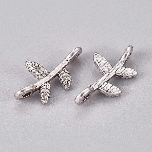 

PandaHall Tibetan Style Links connectors, Lead Free, Nickel Free and Cadmium Free, Leaf, Antique Silver, 17x9.5x3mm, Hole: 1mm, about...