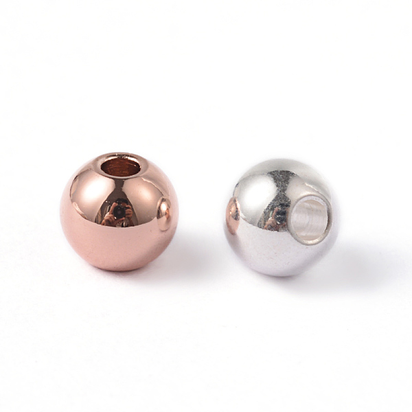 

PandaHall Round 202 Stainless Steel Beads, Mixed Color, 5x4.5mm, Hole: 1.5mm 202 Stainless Steel Round