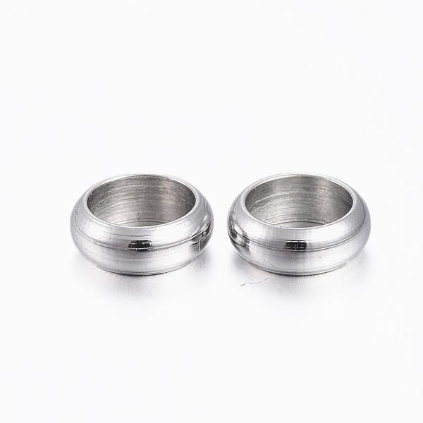 

PandaHall 201 Stainless Steel Spacer Beads, Ring, Stainless Steel Color, 7x2.5mm, Hole: 5mm 201 Stainless Steel Ring