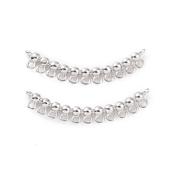 

PandaHall Brass Links, Platinum, 9x33x2.5mm, Hole: 1.2mm Brass Others