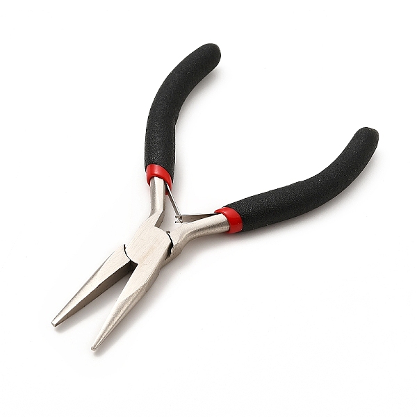 

PandaHall 45# Carbon Steel Jewelry Pliers, Chain Nose Pliers, Ferronickel, Black, 12.3x7.95x1.05cm Carbon Steel Black