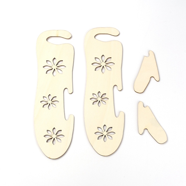 

PandaHall Wooden Gloves Kntting Molds Set, with Flower Pattern, BurlyWood, 9.6~28.1x4.4~8x0.25cm, 4pcs/set Wood Orange
