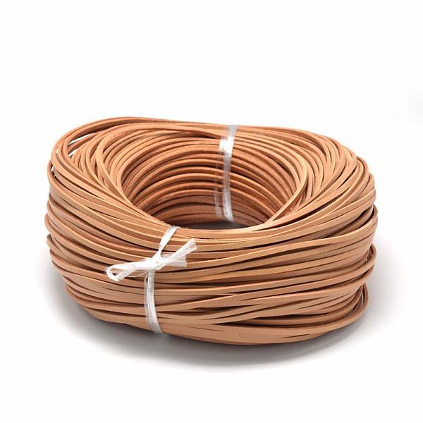 

PandaHall Flat Leather Cords, DIY Rope for Bracelet Necklace Jewelry Making, Sandy Brown, 3x2mm, about 100yards/bundle(300 feet/bundle)...